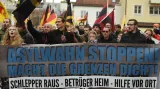 Protest proti migrantům v Kolíně nad Rýnem