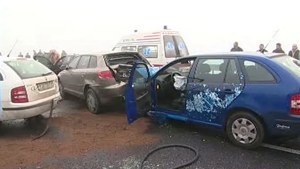 Hromadná havárie u Olomouce