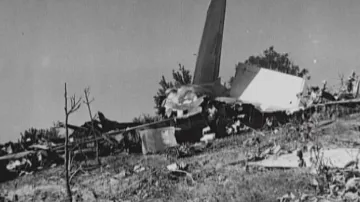 Trosky havarovaného letadla