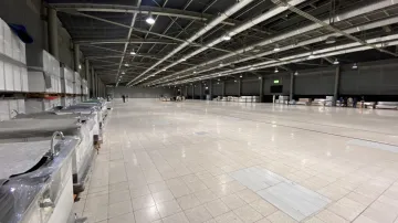 Stavba záložní nemocnice na brněnském výstavišti