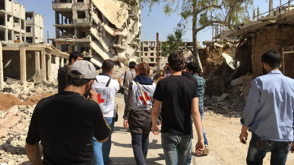 Humanitární pomoc v syrské Daráji