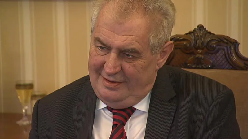 Miloš Zeman při Hovorech z Lán