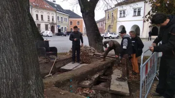 Historická studna na Horním náměstí v Přerově