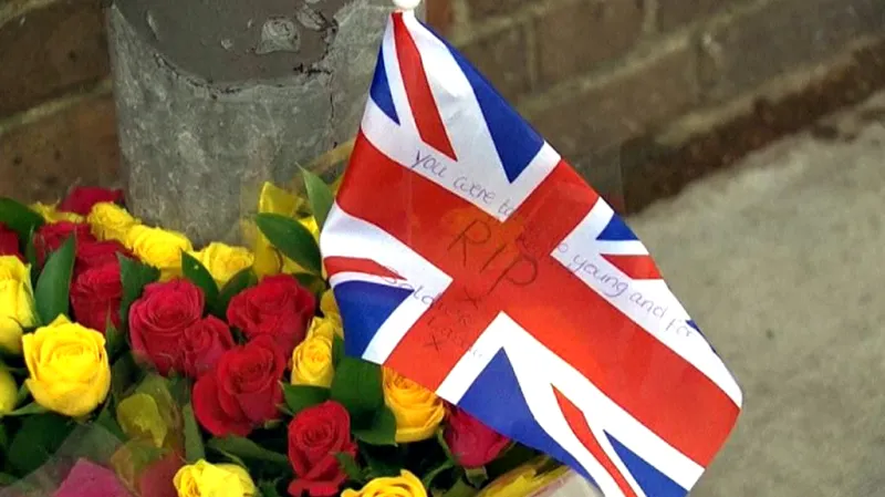 Pieta za britského vojáka ve Woolwichi