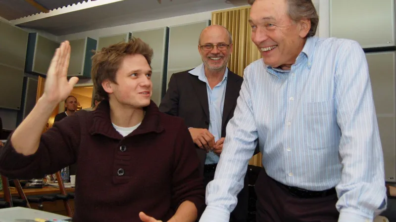 Natáčení písně pro představení Kudykam