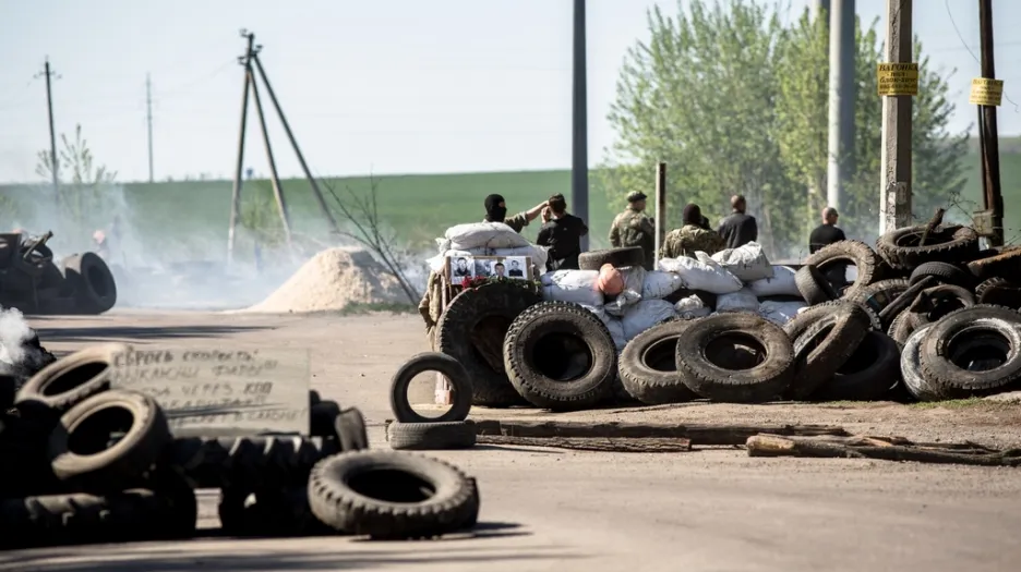 Separatisté u ukrajinského Slavjansku