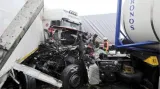 Hromadná nehoda na německé dálnici A17