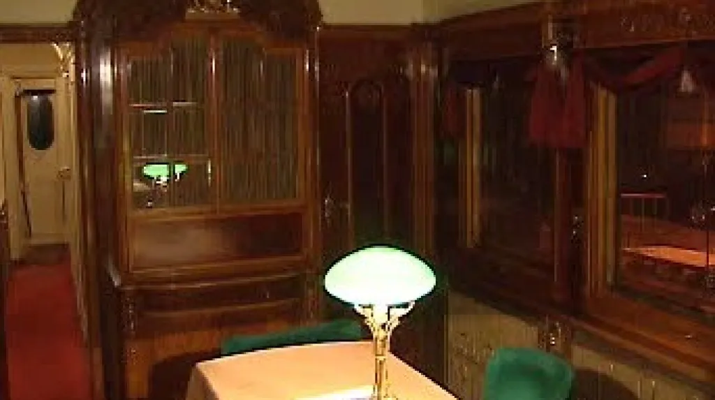 Interiér Masarykova salonního vozu