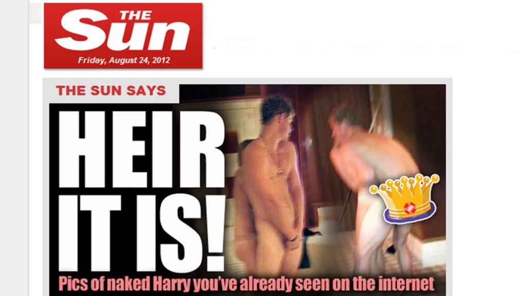 Sun zveřejnil snímky nahého prince