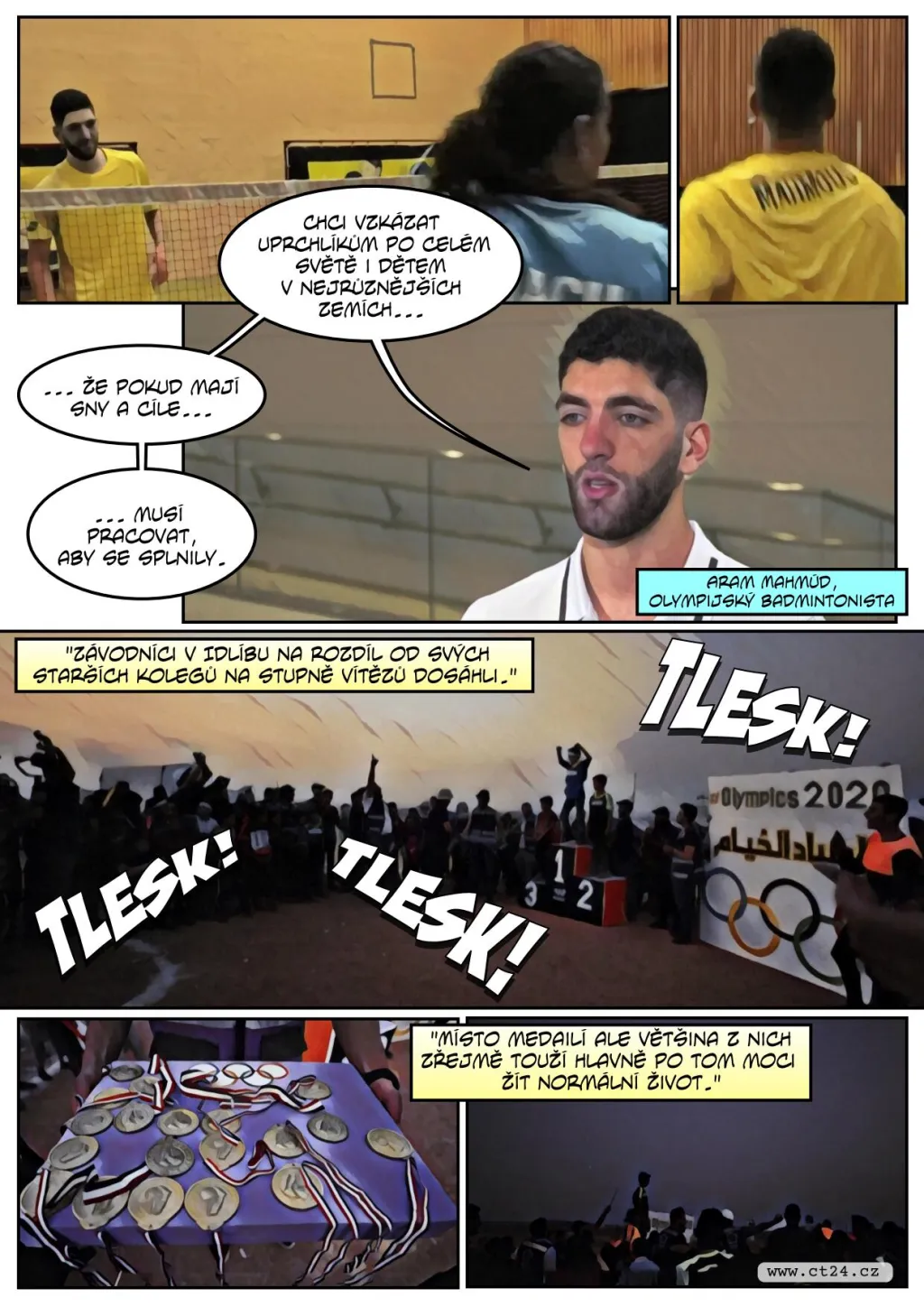 V rozbombardovaném syrském Idlíbu si uprchlíci uspořádali vlastní olympiádu