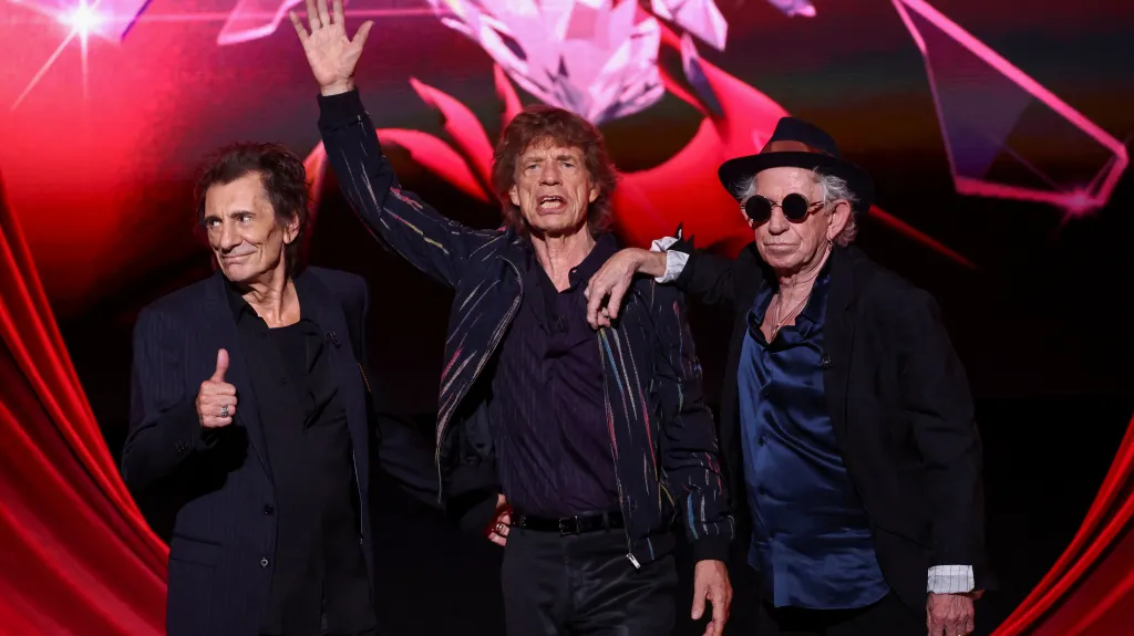 Rolling Stones při představení alba Hackney Diamonds