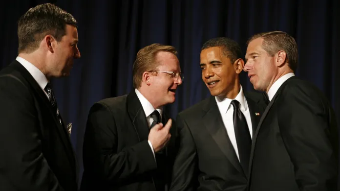 Williams (zcela vpravo) na recepci v Bílém domě
