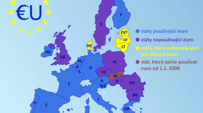 Mapa eurozóny