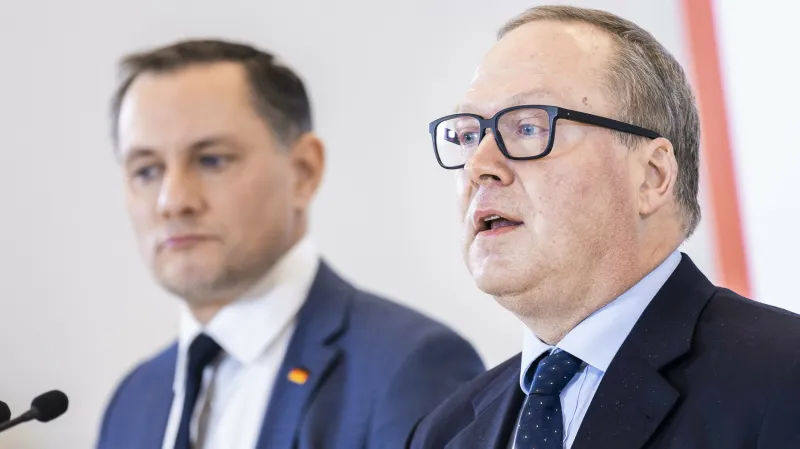 Max Otte (vpravo) a spolupředseda AfD Tino Chrupalla
