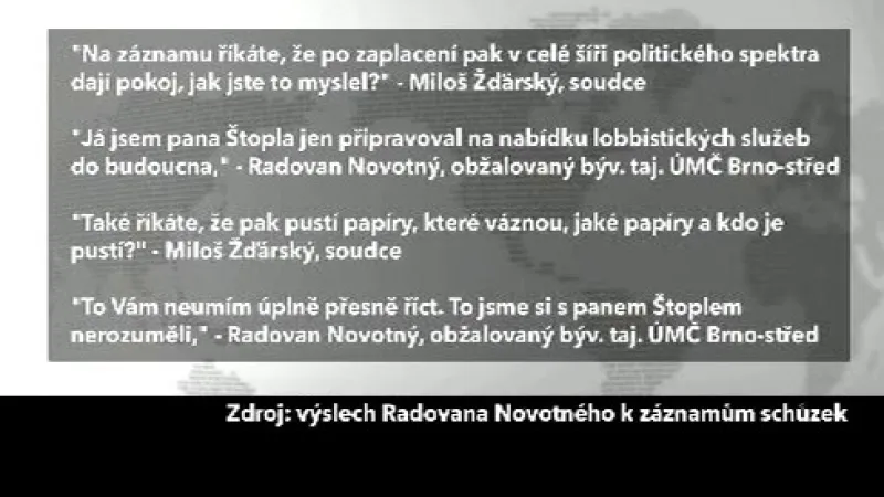 Výslech Radovana Novotného