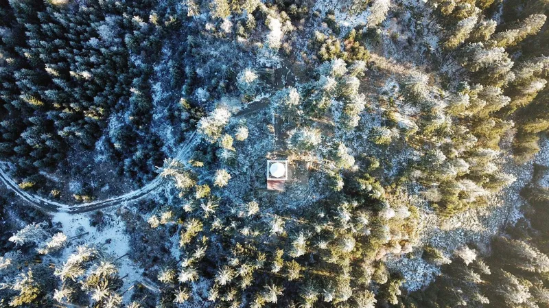 Krušné hory v okolí rozhledny Pajndl