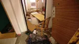 Zničený byt na litvínovském sídlišti Janov
