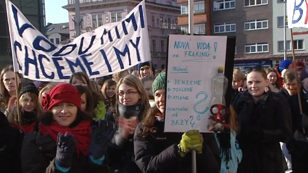 Protest proti těžbě břidlicového plynu