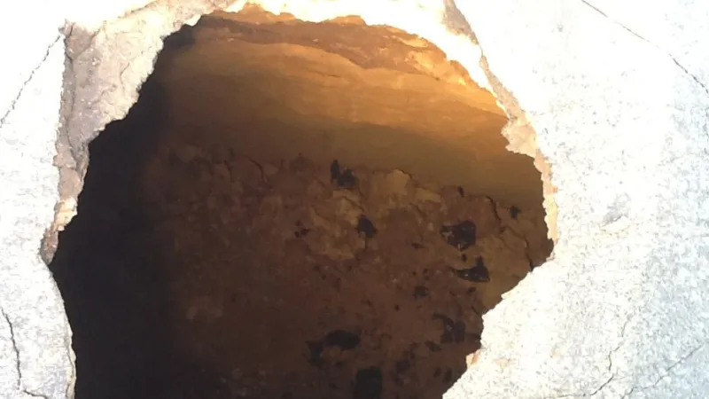 V Šardicích se propadla silnice