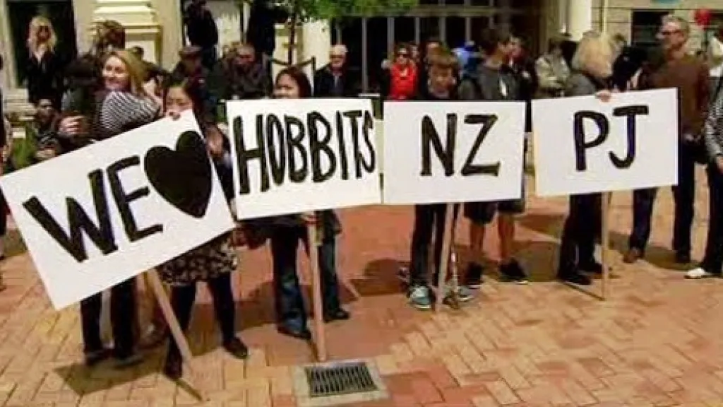 Novozélandské demonstrace za natáčení Hobita