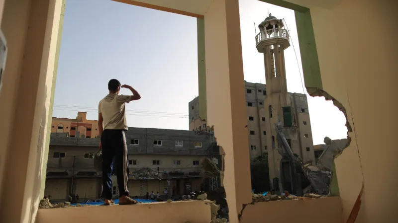 Palestinské území zasažené izraelskými nálety