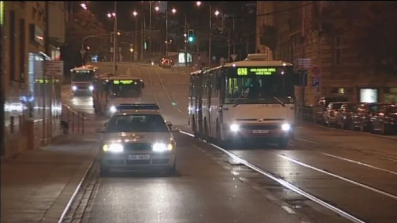 Noční kontroly brněnských revizorů