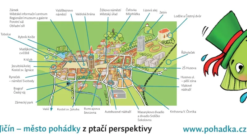 Mapa pohádkového Jičína