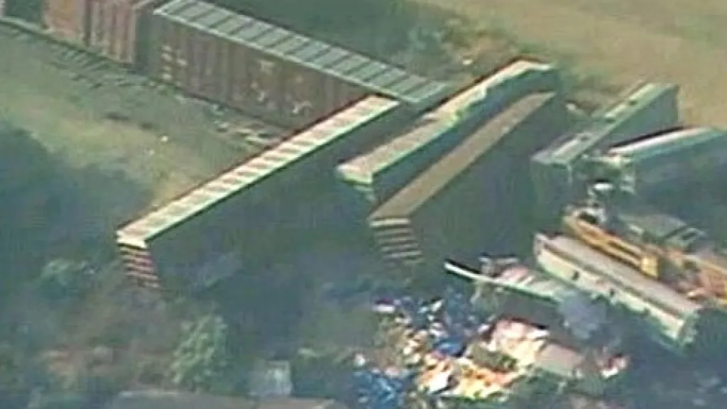 Následky srážky vlaků