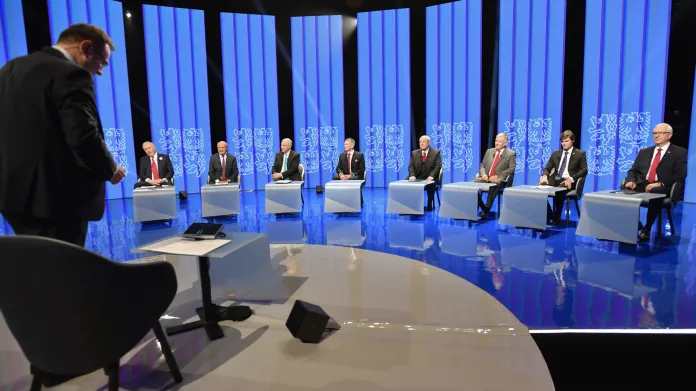 Debata České televize s kandidáty na prezidenta v roce 2018