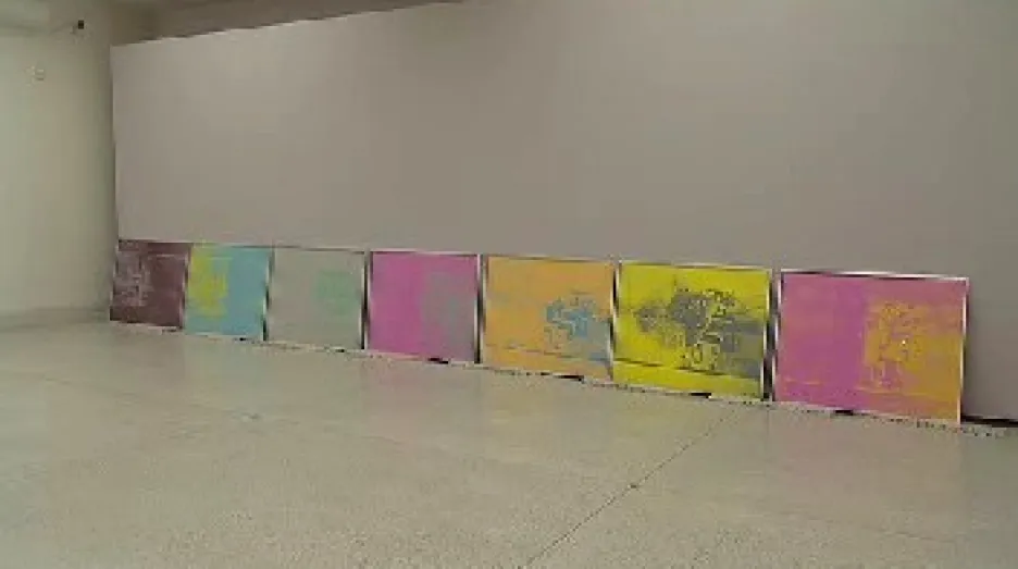 Příprava výstavy Monet - Warhol v NG
