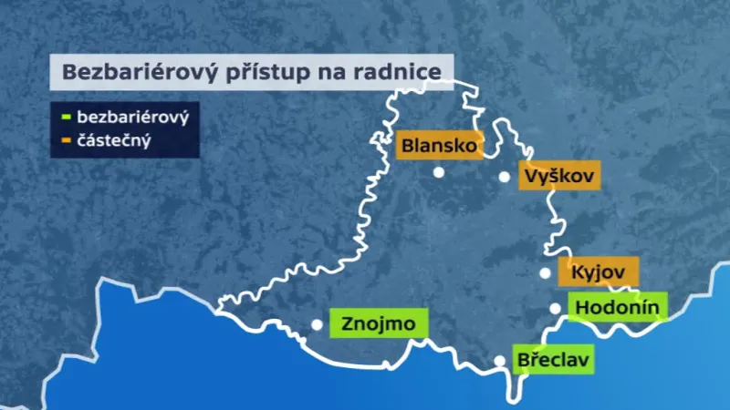 Kde jsou bezbariérové radnice a kde ne?