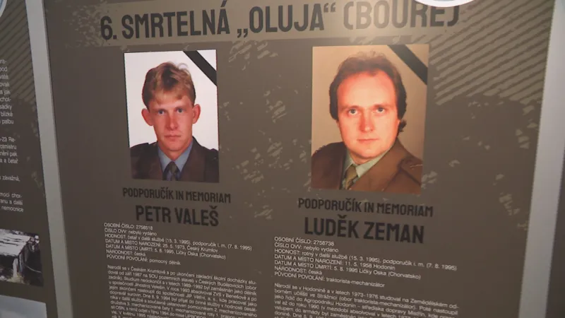 Výstava v Hodoníně. Padlí Petr Valeš a Luděk Zeman