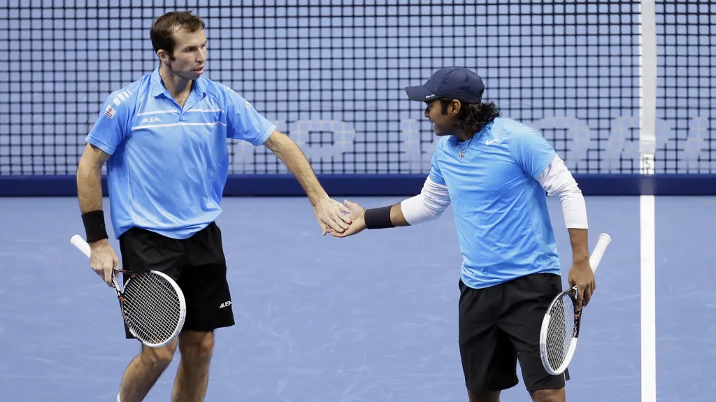 Radek Štěpánek a Leander Paes