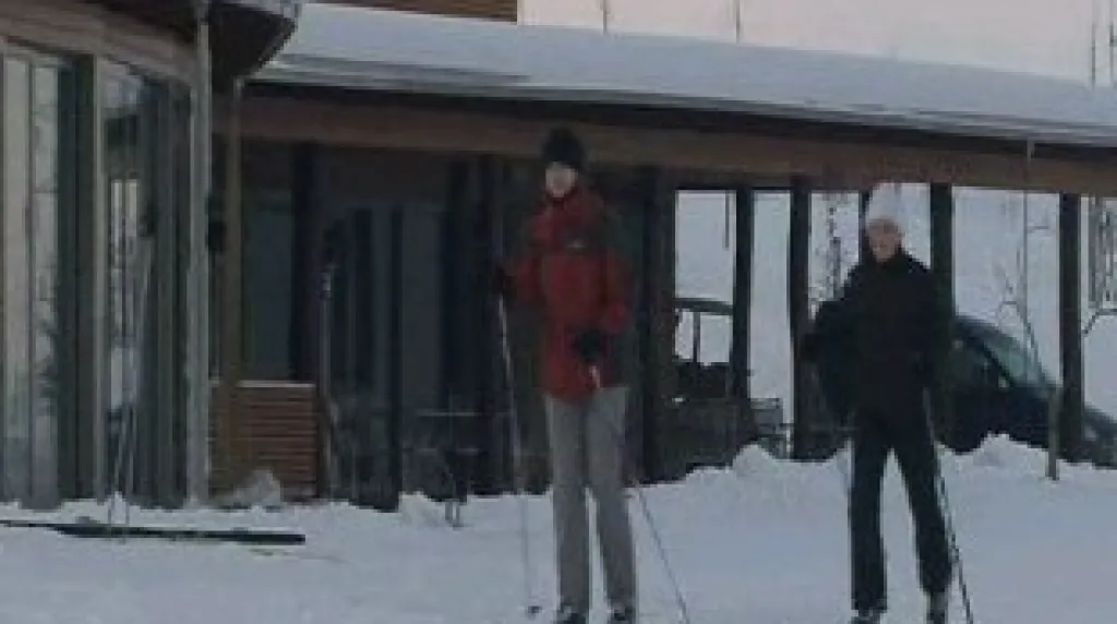 Běžkaři u Jinačovic