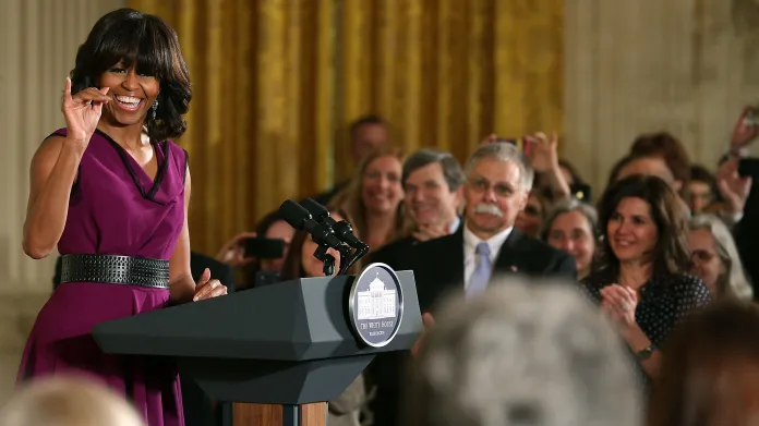 Michelle Obamová při předávání medaile