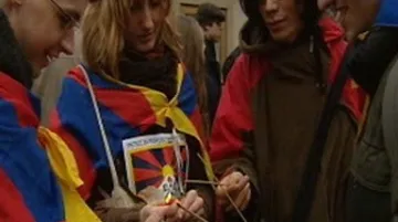 Demonstrace na podporu Tibetu