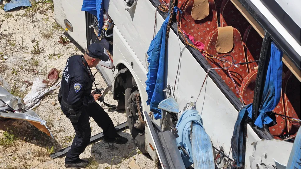 V Chorvatsku havaroval český autobus