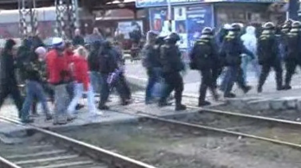 fanoušci Baníku dorazili do Brna