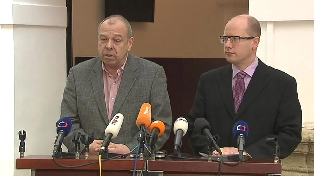 Jaroslav Zavadil s Bohuslavem Sobotkou