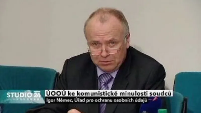 Vystoupení šéfa ÚOOÚ Igora Němce