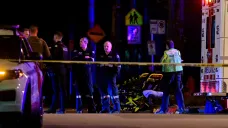 Policie a záchranné složky na místě incidentu ve Vancouveru