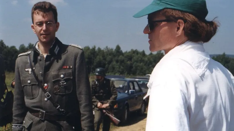 Petr Hvižď při natáčení Stínových vojáků