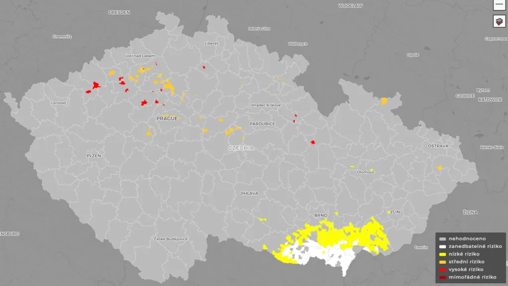 Hrozba mrazu pro vinnou révu v úterý 23. dubna 2024
