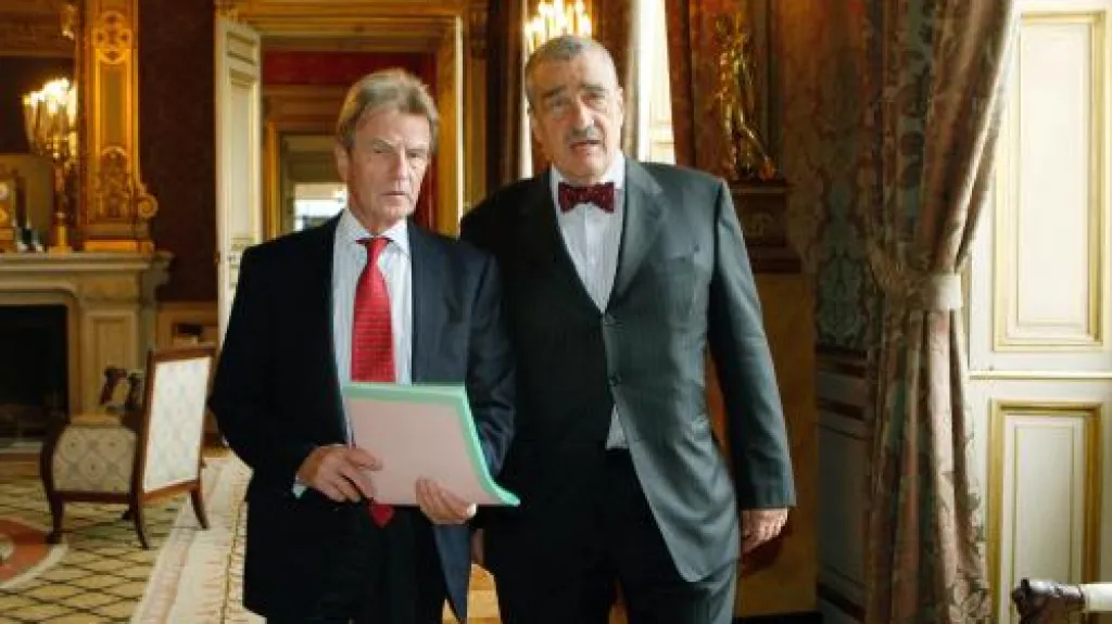 Bernard Kouchner a Karel Schwarzenberg