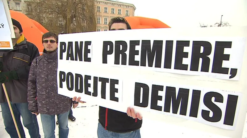 Protest na Klárově