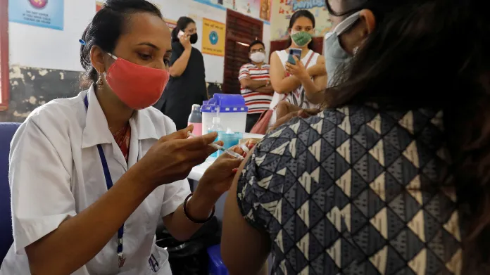 Očkování proti covidu v Indii