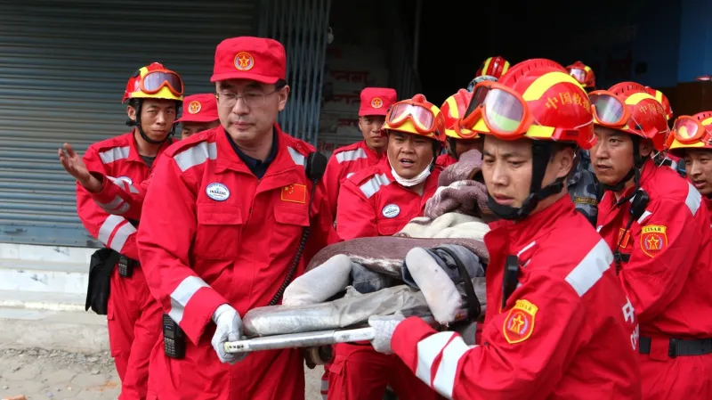 Záchranáři v Nepálu