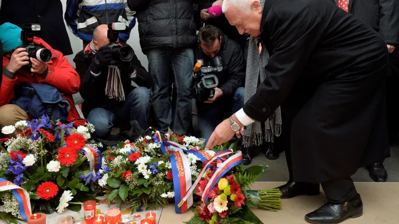Václav Klaus na Národní třídě