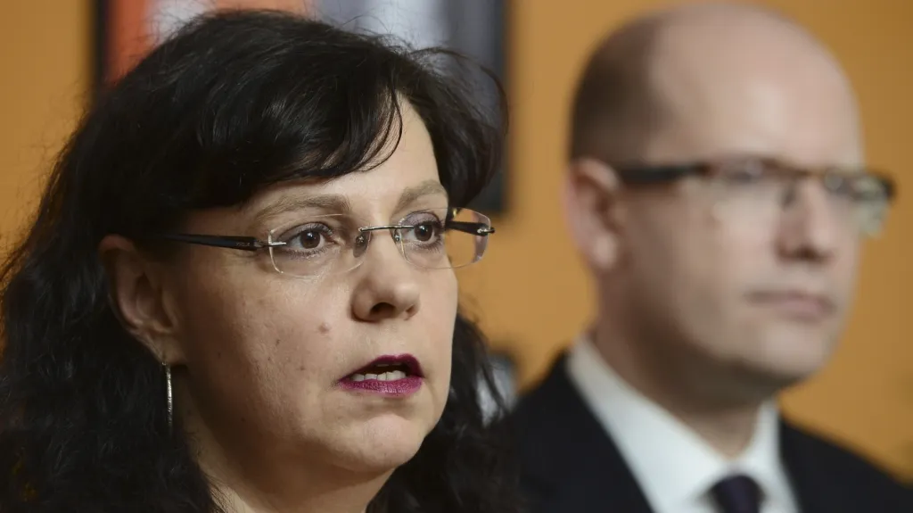 Michaela Marksová a Bohuslav Sobotka