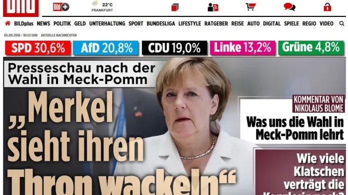 Německý Bild o debaklu CDU